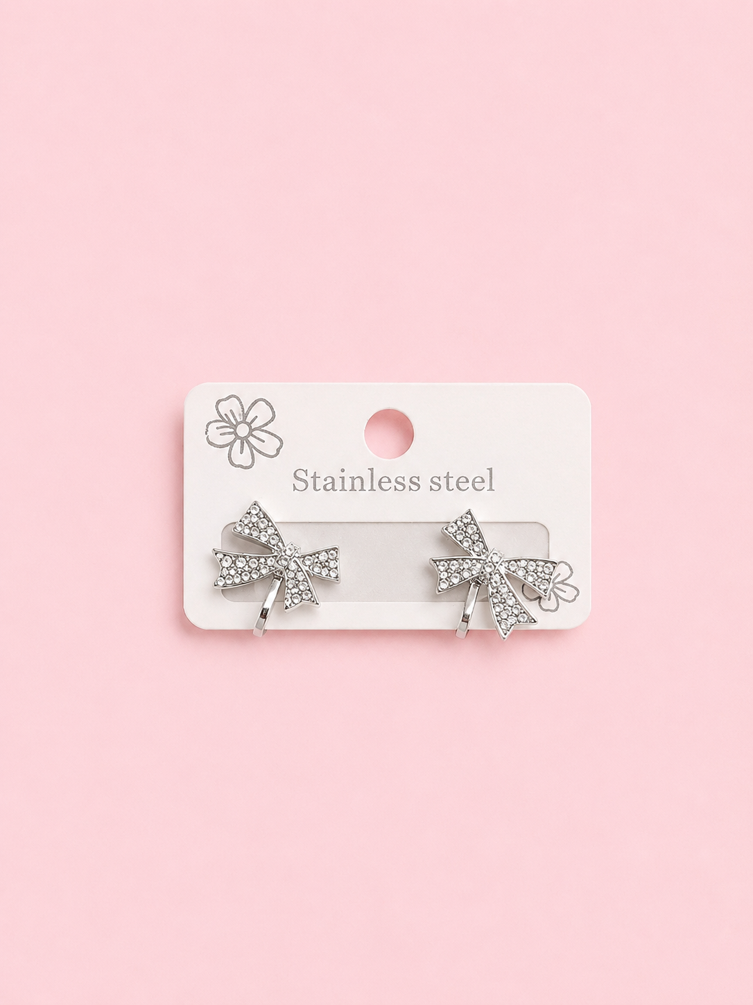 🎀 Crystal Bow Earrings