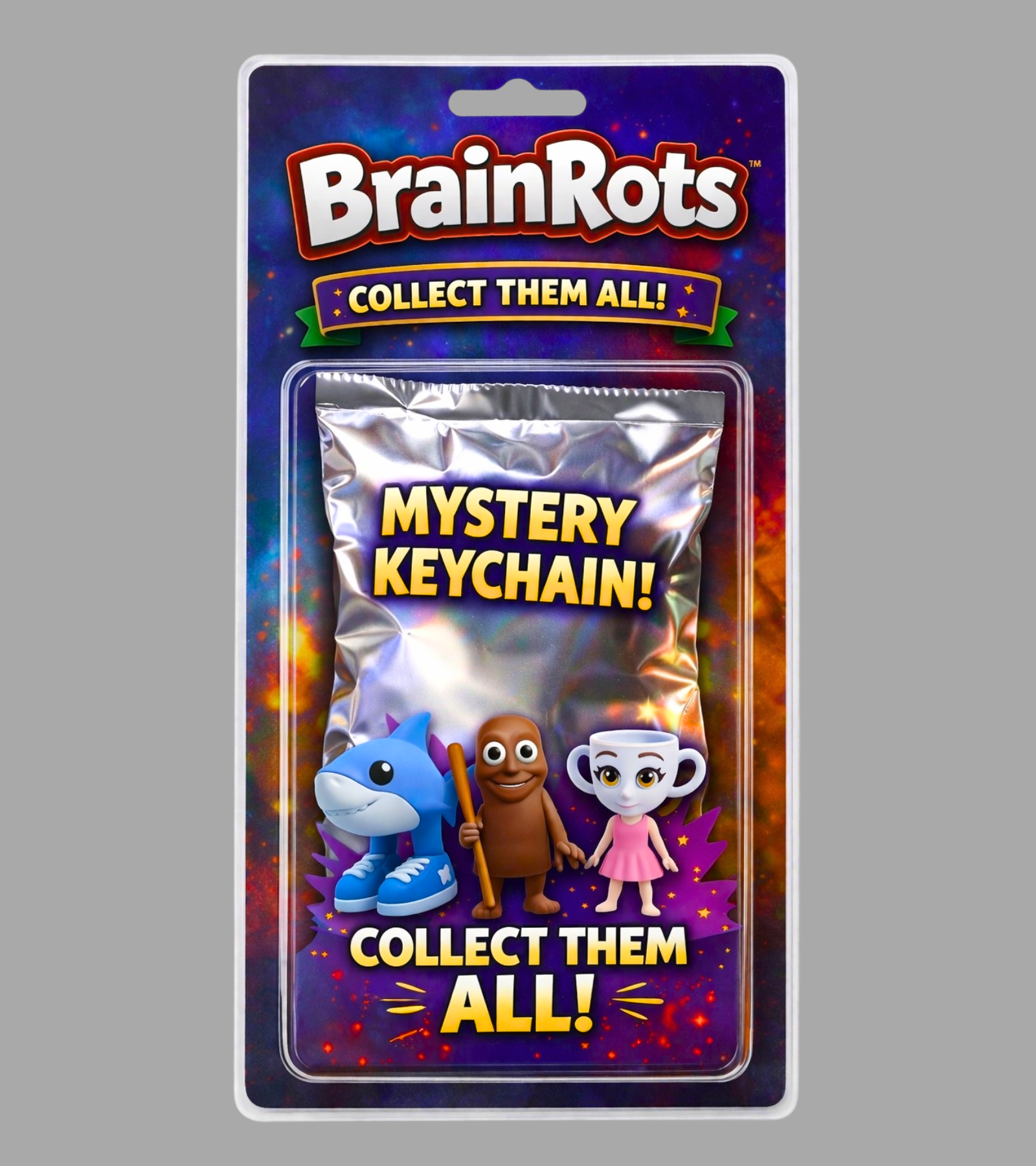 Lucky Block Brainrot Μπρελόκ