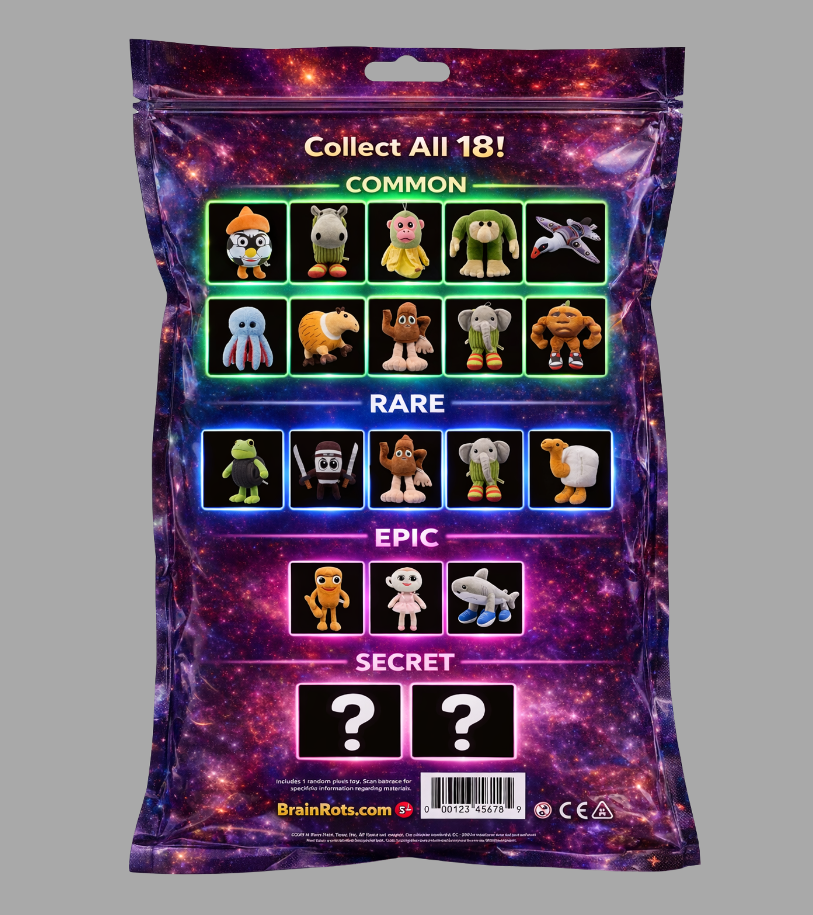 Lucky Block Brainrot Λούτρινα