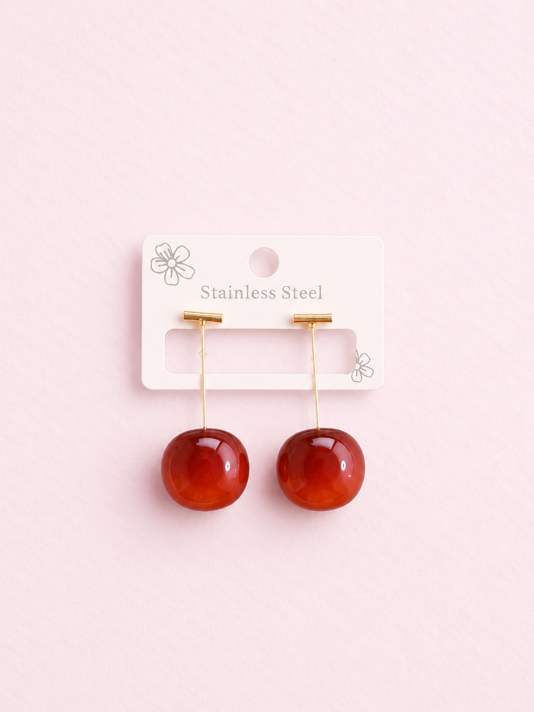 Cherry Red Σκουλαρίκια
