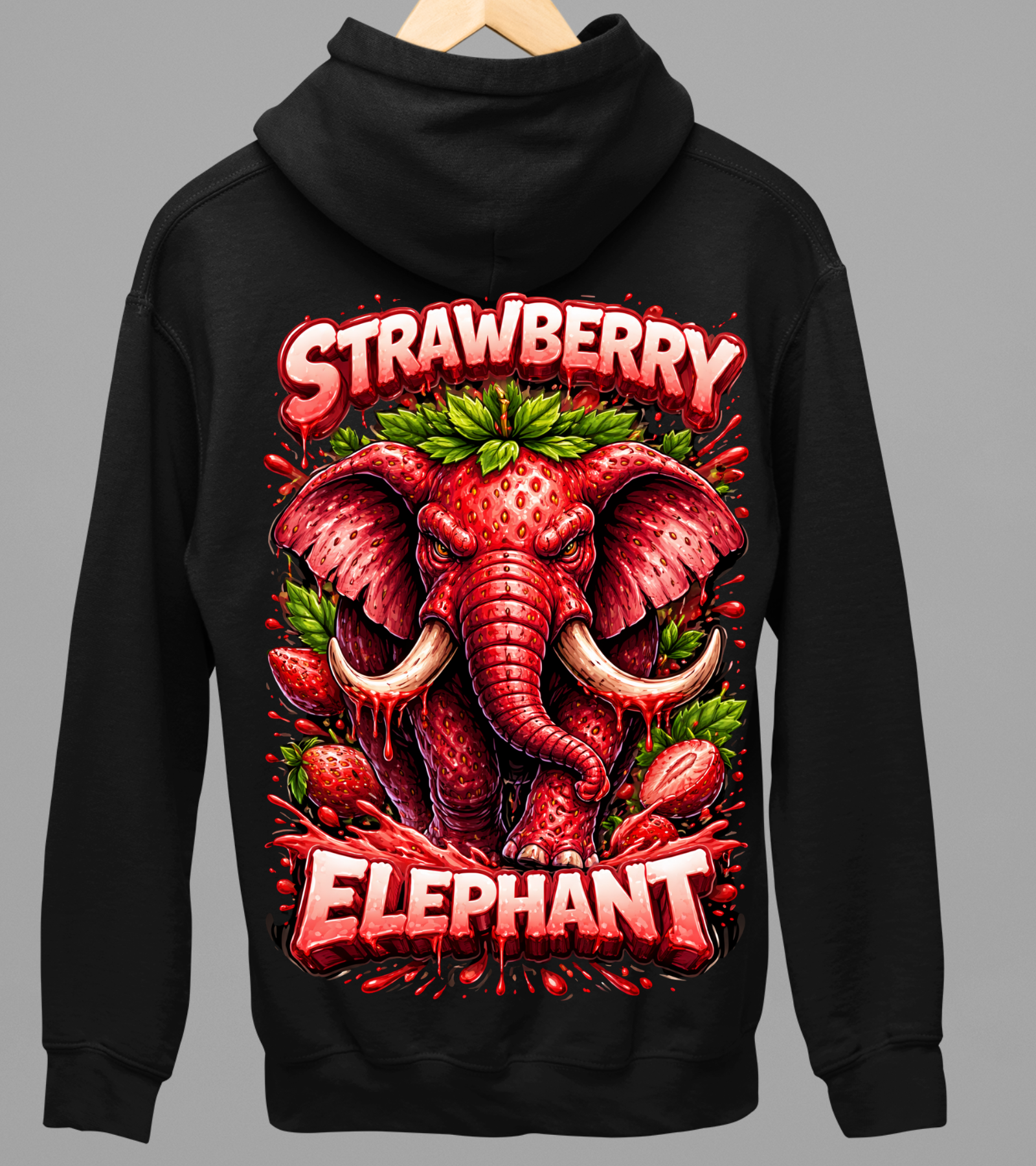 Strawberry Elephant Hoodie