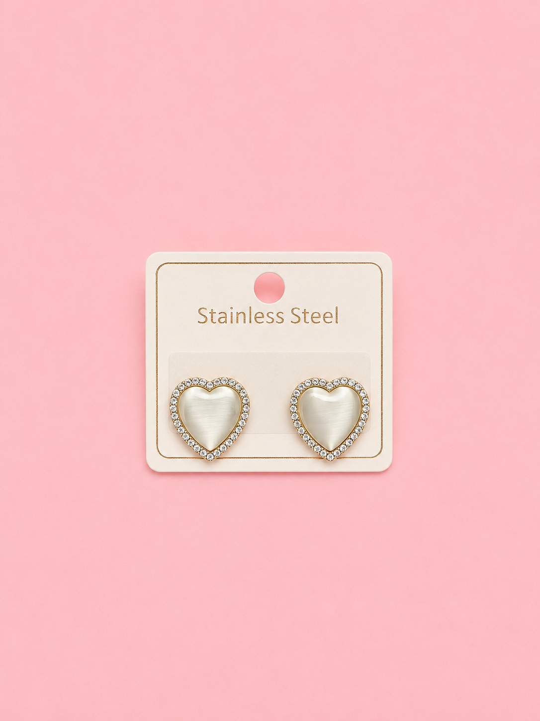 Crystal Heart Earrings