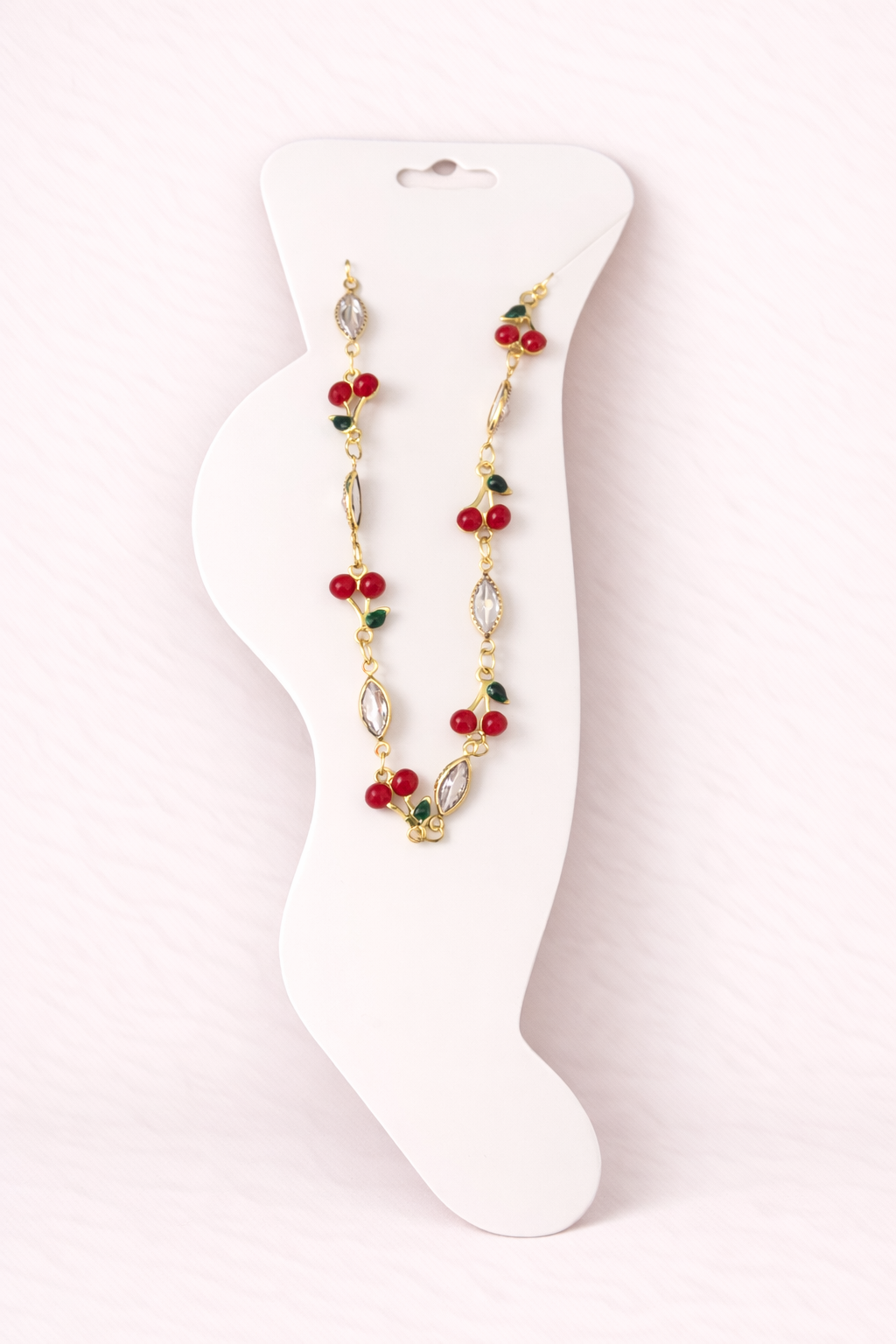Βραχιόλι Ποδιού Cherry Gold
