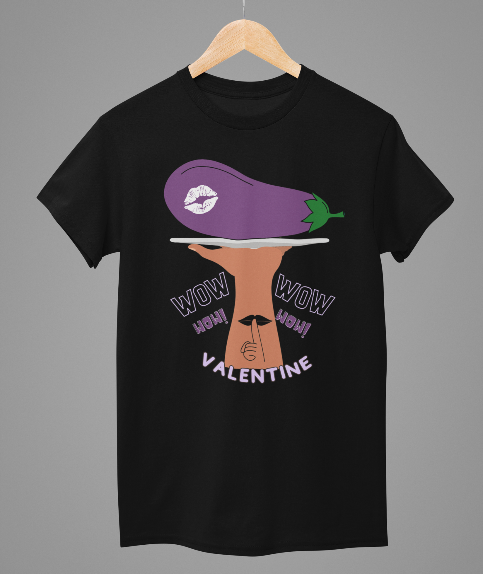 Eggplant Valentine T-Shirt