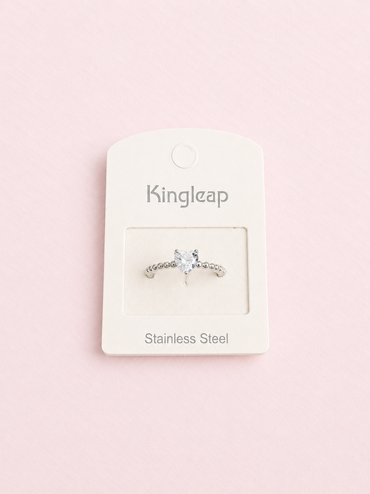 Crystal Heart Ring